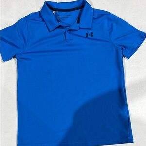 Under Armour Kids Blue Polo Shirt Size M